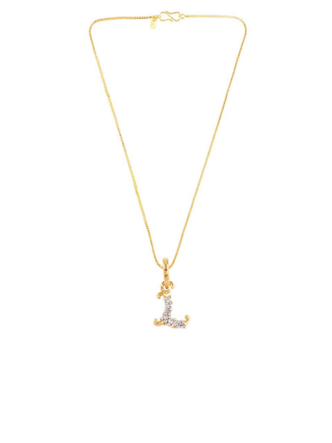 

Efulgenz Women Gold-Plated & White Antique Necklace