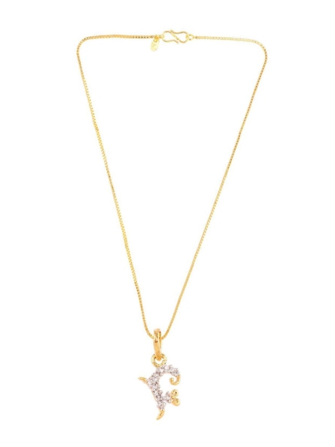 

Efulgenz Gold-Plated & White Chain
