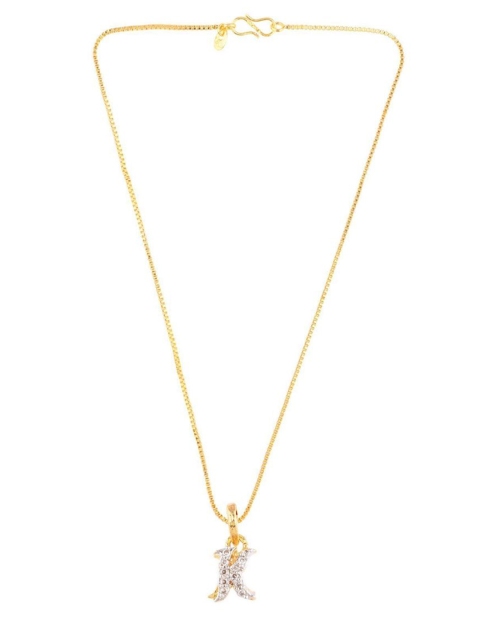 

Efulgenz Women Gold-Toned & White Gold-Plated Antique Necklace