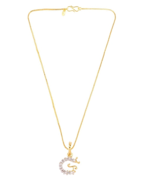 

Efulgenz Women Gold-Toned & White Gold-Plated Antique Chain