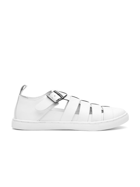 

Carlton London Men White Shoe-Style Sandals