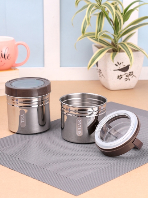 

Crown Craft Set Of 2 Solid Stainless Steel Storage Containers