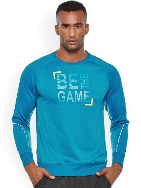 

Alcis Men Blue Printed RUN WARM Sweatshirt
