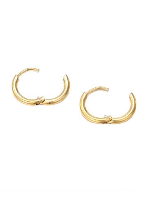 

PALMONAS Gold-Toned Circular Studs Earrings