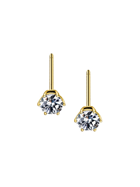 

PALMONAS 18k Gold-Plated Diamond Shaped Studs Earrings