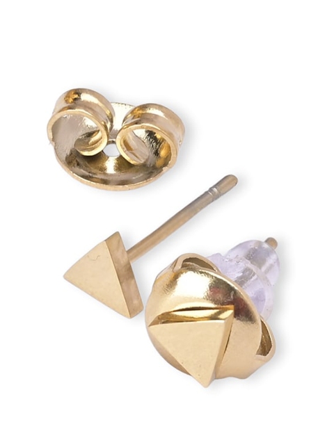 

PALMONAS Gold-Toned Pack of 2 Geometric Ear Cuff Earrings