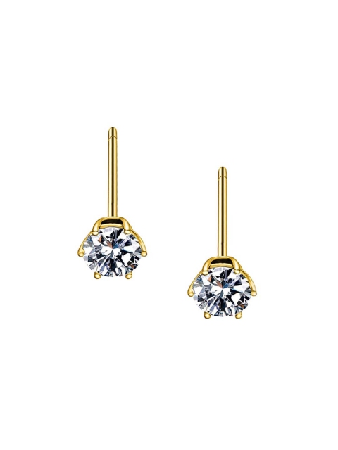 

PALMONAS 18k Gold-Plated Diamond Shaped Studs Earrings