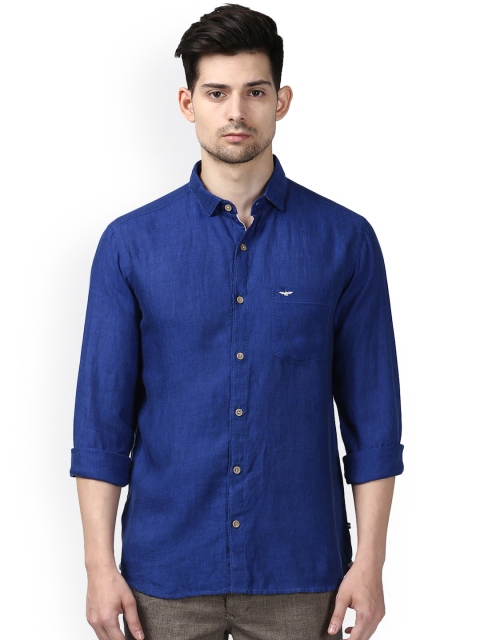 

Park Avenue Men Blue Smart Slim Fit Solid Casual Shirt