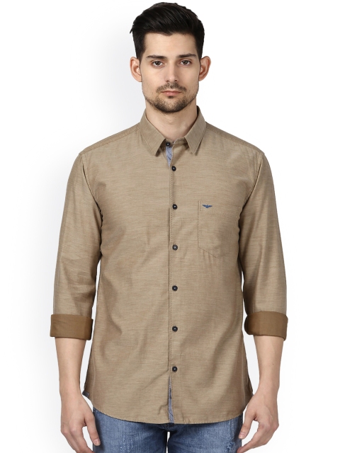 

Park Avenue Men Beige Smart Slim Fit Solid Casual Shirt