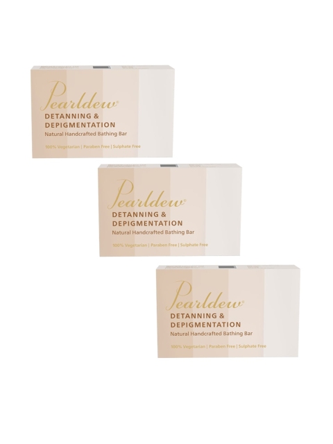 

Pearldew Set Of 3 Detanning & Depigmentation Bathing Bar 75 g Each, Brown