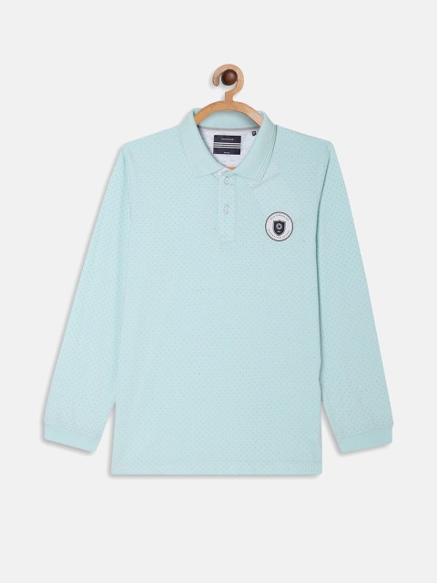 

Octave Boys Blue Printed Polo Collar Applique T-shirt