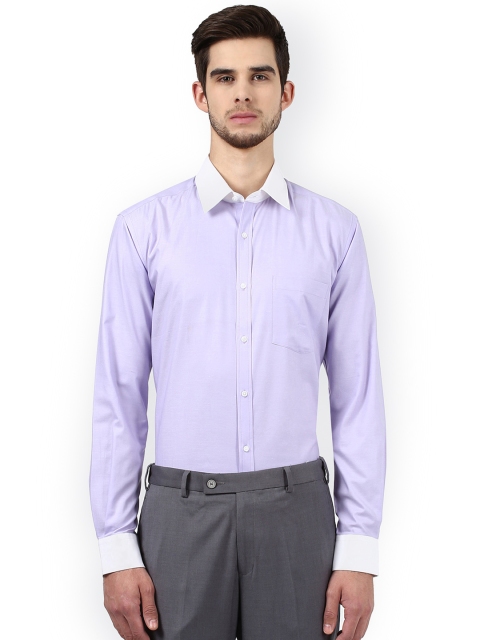 

Park Avenue Men Lavender Regular Fit Solid Formal Shirt