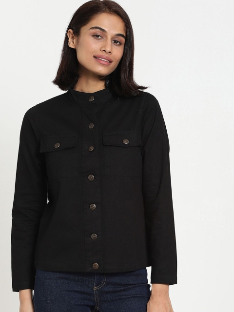 

Bewakoof Plus Plus Size Women Black Tailored Jacket