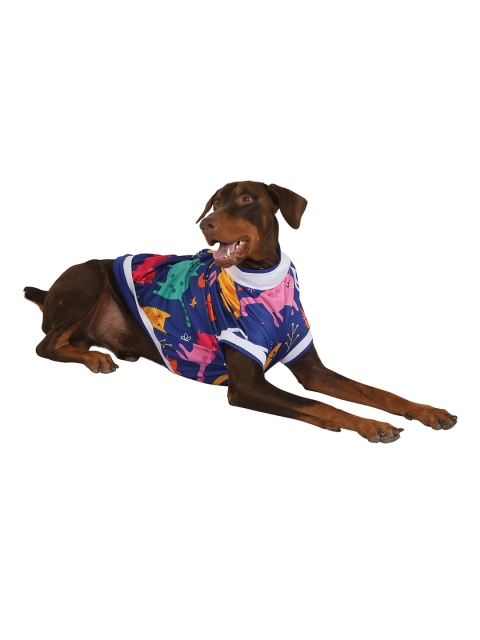 

Pawsindia Blue & Pink Printed Dog T-Shirt
