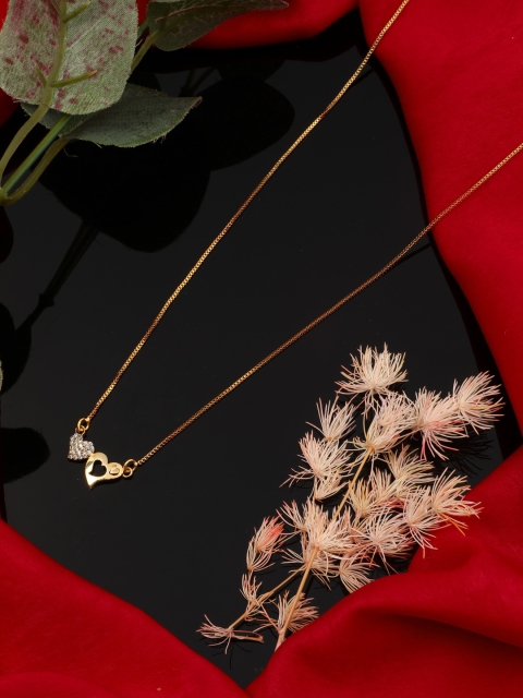 

Vita Bella Women Gold-Toned & White Gold-Plated Antique Chain
