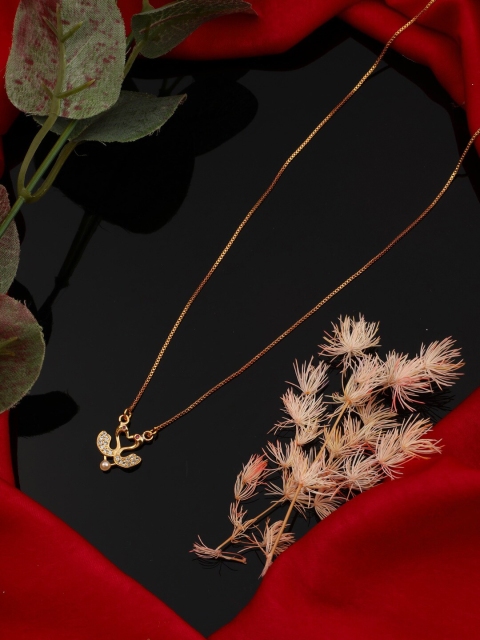 

Vita Bella Women Gold-Toned & White Gold-Plated Antique Chain