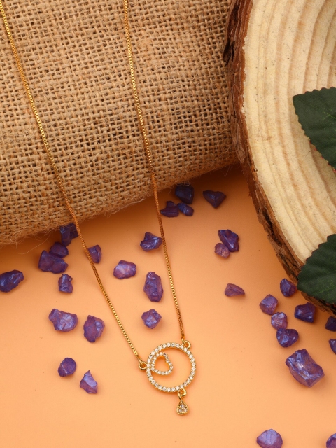 

Vita Bella Women Gold-Toned & White Gold-Plated Antique Chain