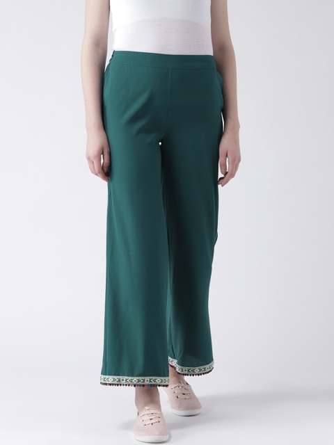 

DODO & MOA Women Green Relaxed Trouser