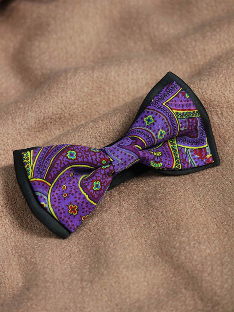 

Tossido Men Purple & Red Printed Bow Tie