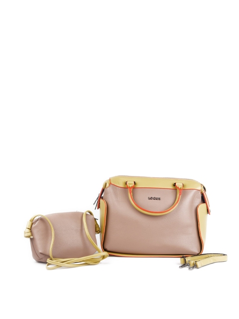 

ODETTE Mustard PU Structured Shoulder Bag