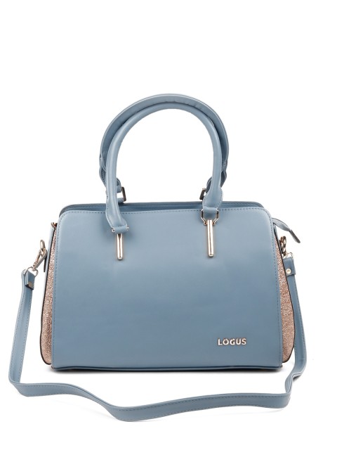 

ODETTE Women Blue Solid PU Structured Handbag