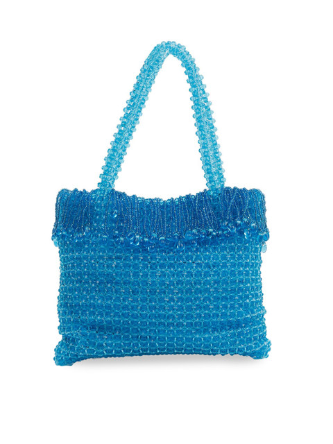 

ODETTE Blue Embellished Swagger Handheld Bag