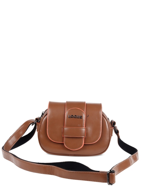 

ODETTE Women Brown PU Structured Satchel