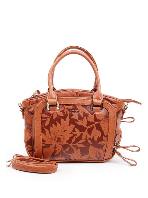 

ODETTE Women Brown Textured PU Structured Shoulder Bag with Tasselled