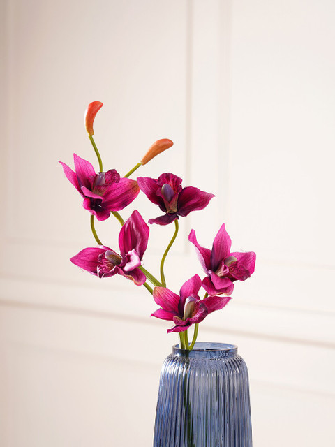 

Pure Home and Living Pink Solid Grandidlorum Artificial Flower Stem