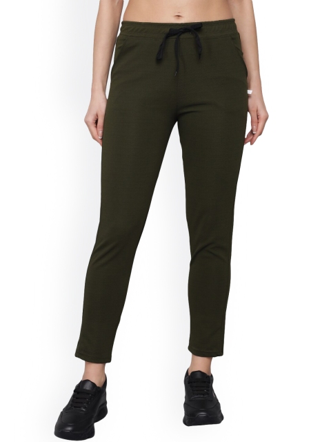 

Kushi Flyer Women Olive Solid Regular Fit Track Pant