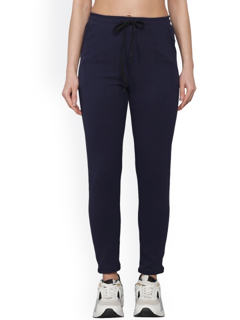 

Kushi Flyer Women Navy Blue Solid Track Pants