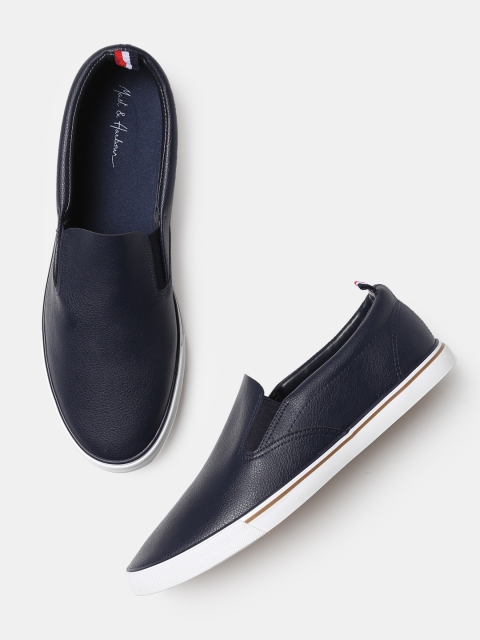 

Mast & Harbour Men Navy Blue Slip-On Sneakers
