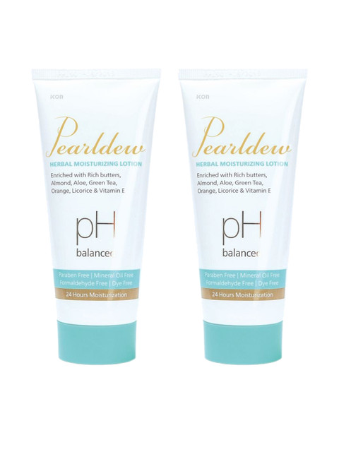 

Pearldew Set Of 2 Herbal Moisturizing Lotion, Blue