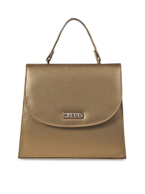 

RASGA Gold-Toned PU Structured Satchel