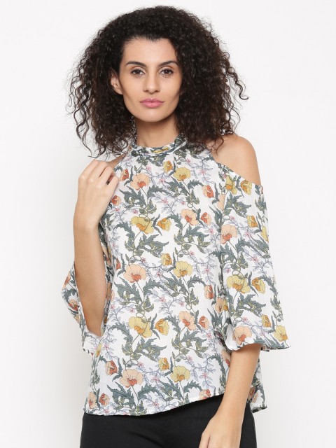 

CODE by Lifestyle Women Off-White Printed Top