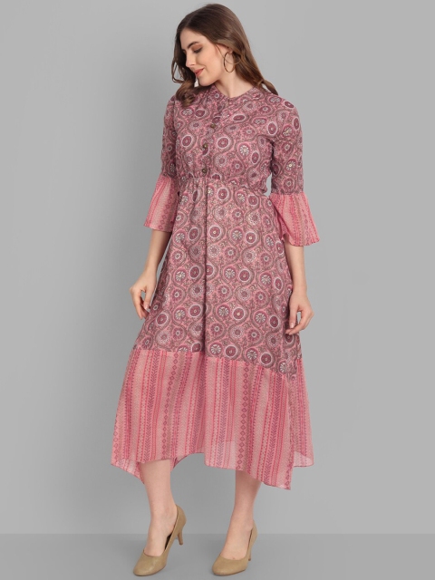 

SINGNI Women Beige Ethnic Motifs Printed Kurta