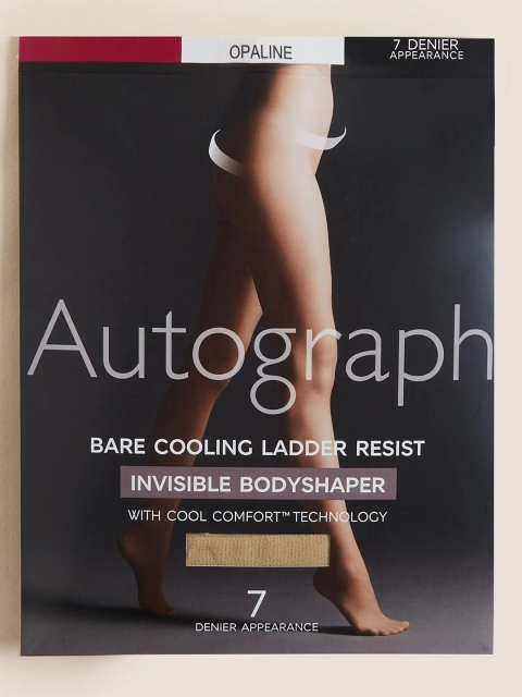 

Marks & Spencer Women Beige Solid Sheer Stockings