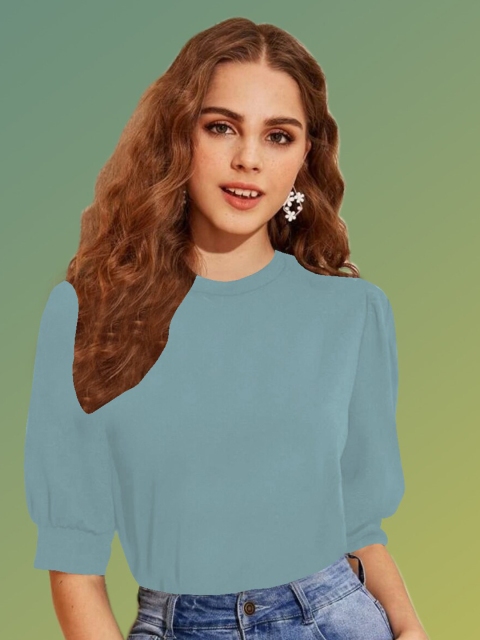 

Dream Beauty Fashion Women Green Solid Top