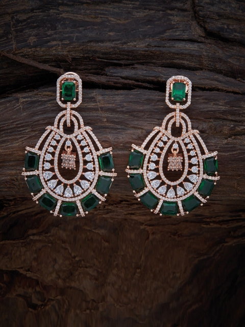 

Kushal's Fashion Jewellery Green Contemporary Drop Earrings