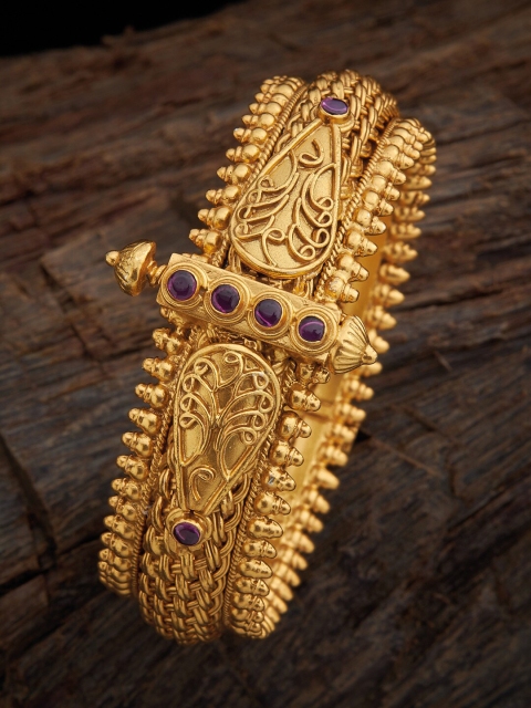 

Kushal's Fashion Jewellery Women Gold-Plated & Silver-Toned 92.5 Silver Kada Bracelet
