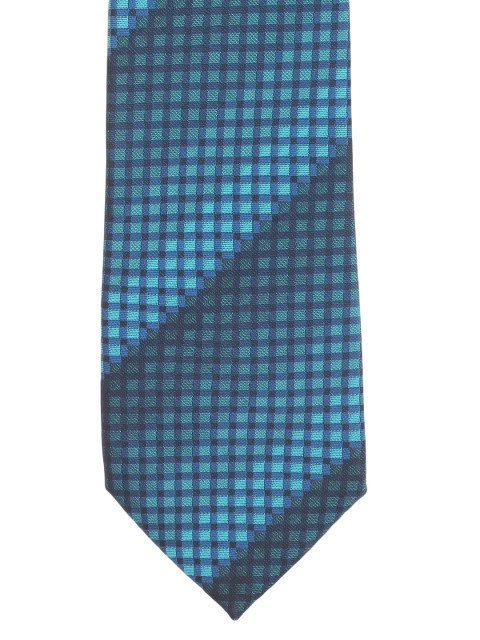 

Alvaro Castagnino Turquoise Blue Checked Tie