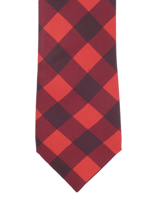

Alvaro Castagnino Maroon & Red Checked Tie