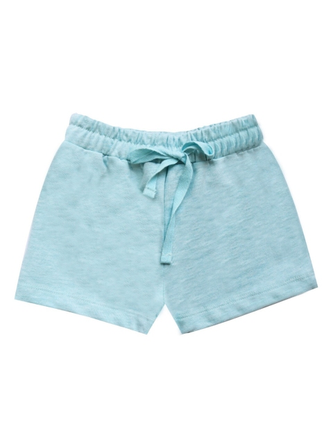 

milou Girls Blue Solid Pure Cotton Shorts