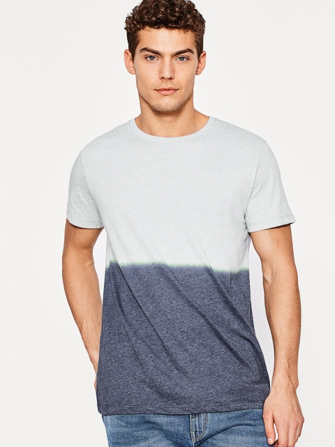 

ESPRIT Men Grey Dyed Round Neck T-shirt