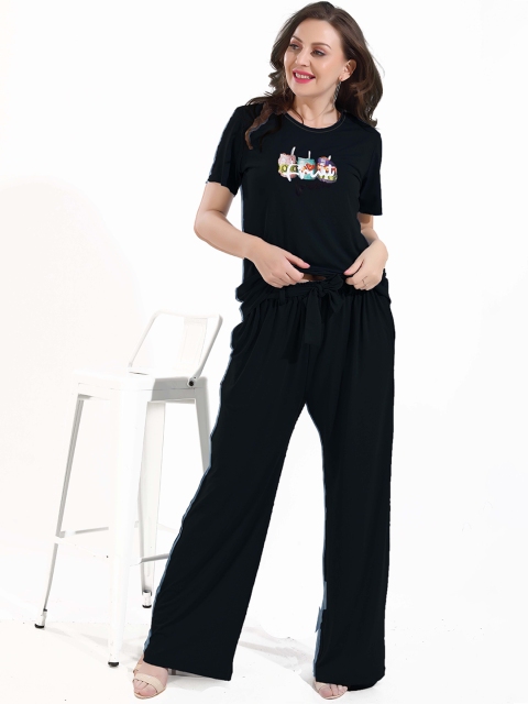

ASEELO Women Black Tracksuits