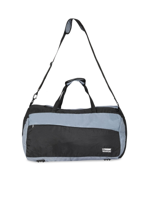 

DEVAGABOND Unisex Grey Solid Basic Strap Duffel Bag