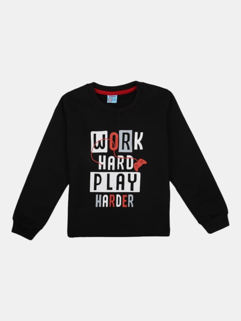 

V-Mart Boys Black & White Printed T-shirt with Pyjamas