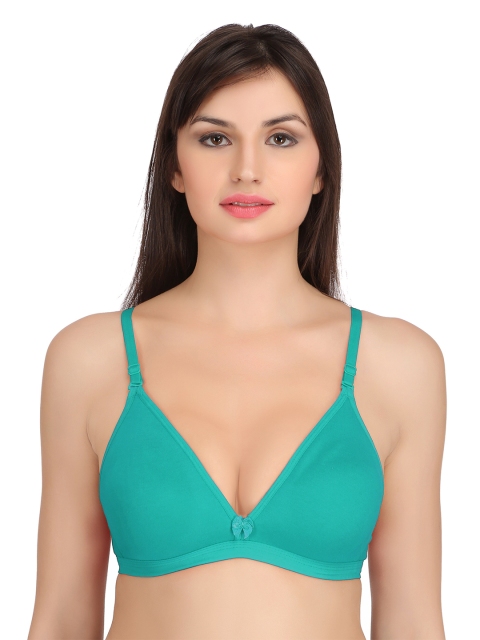 

JSR PARIS BEAUTY Women Green Solid Bra