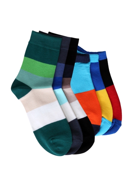 

Color Fevrr Unisex Pack of 6 Patterned Socks, Multi