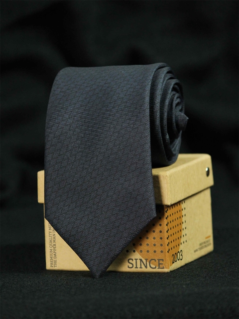 

Tossido Men Grey Woven Design Broad Tie